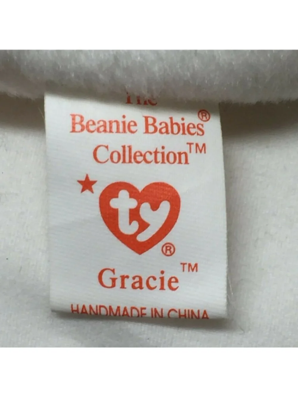 Ty Beanie Baby Gracie Swan Bird Plush Stuffed Animal Retired W Tag June 17 1996